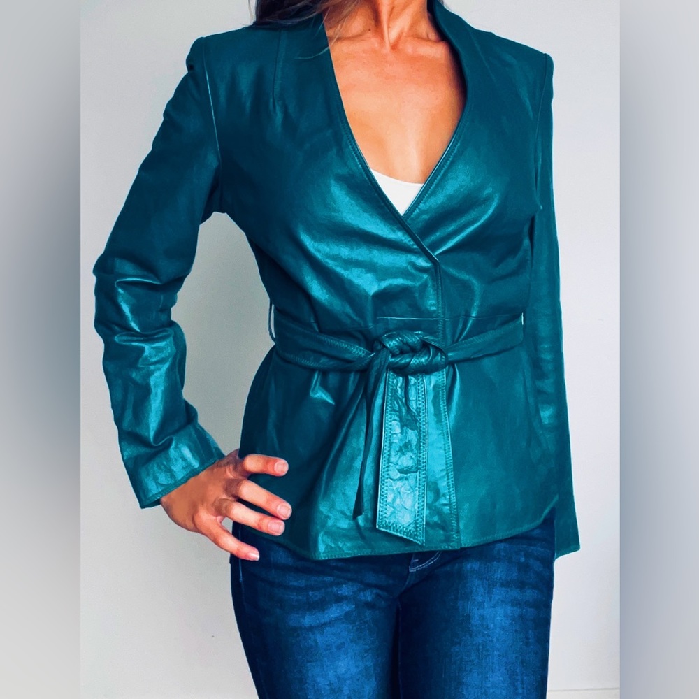Metro style leather jacket